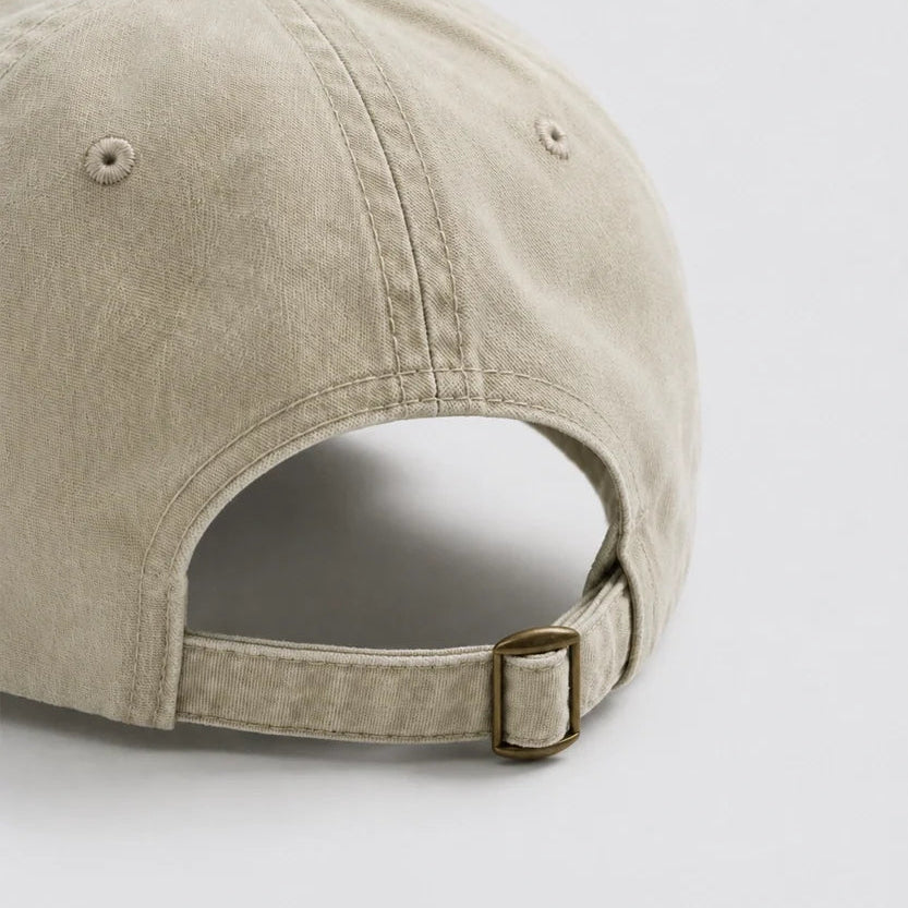 Cierre ajustable trasero de la gorra cristiana beige